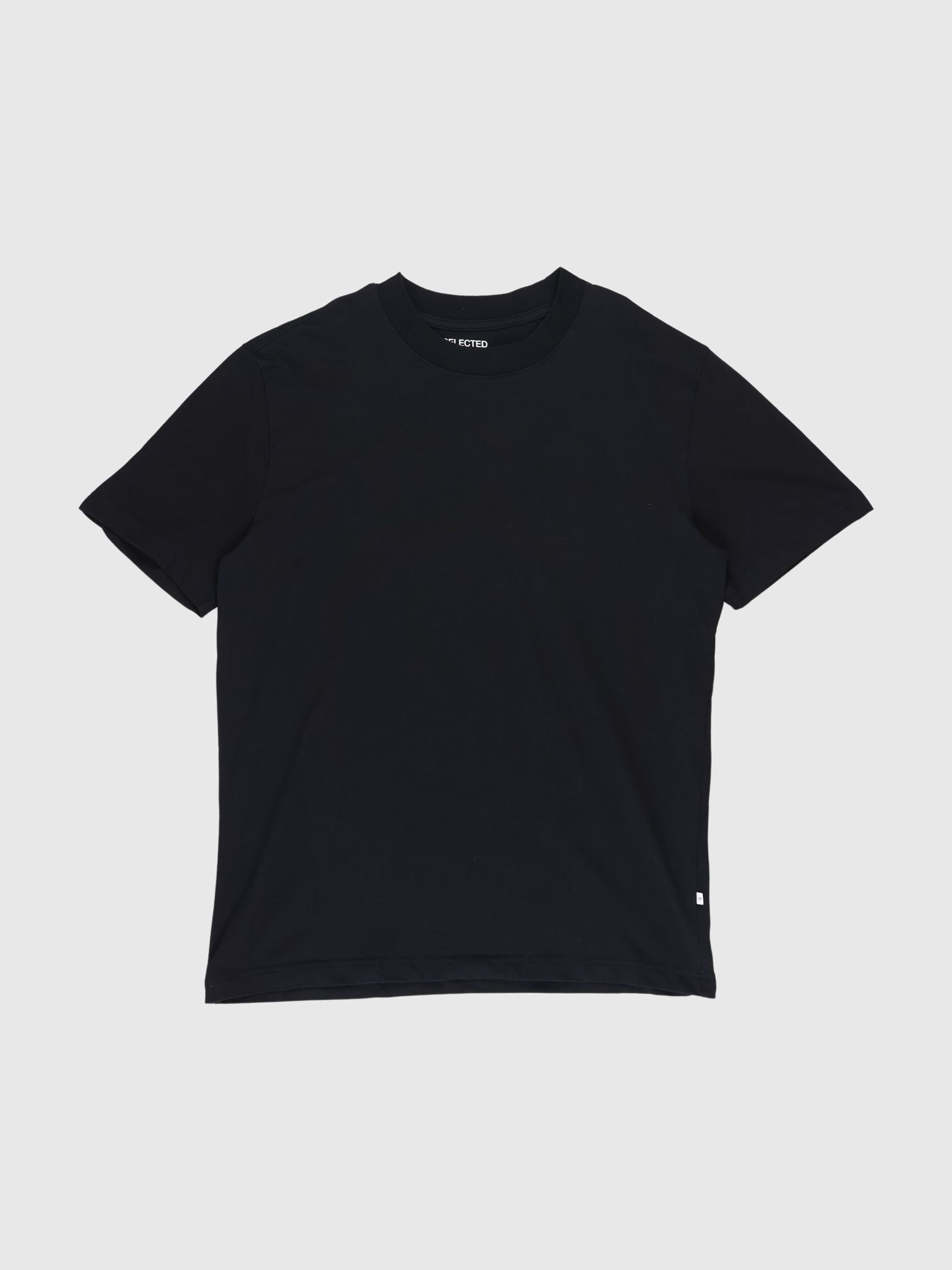 KORTÆRMET AFSLAPPET FIT T-SHIRT, Black, highres