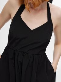 ÄRMELLOSES NECKHOLDERKLEID, Black, highres