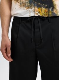 DRAWSTRING SHORTS, Black, highres