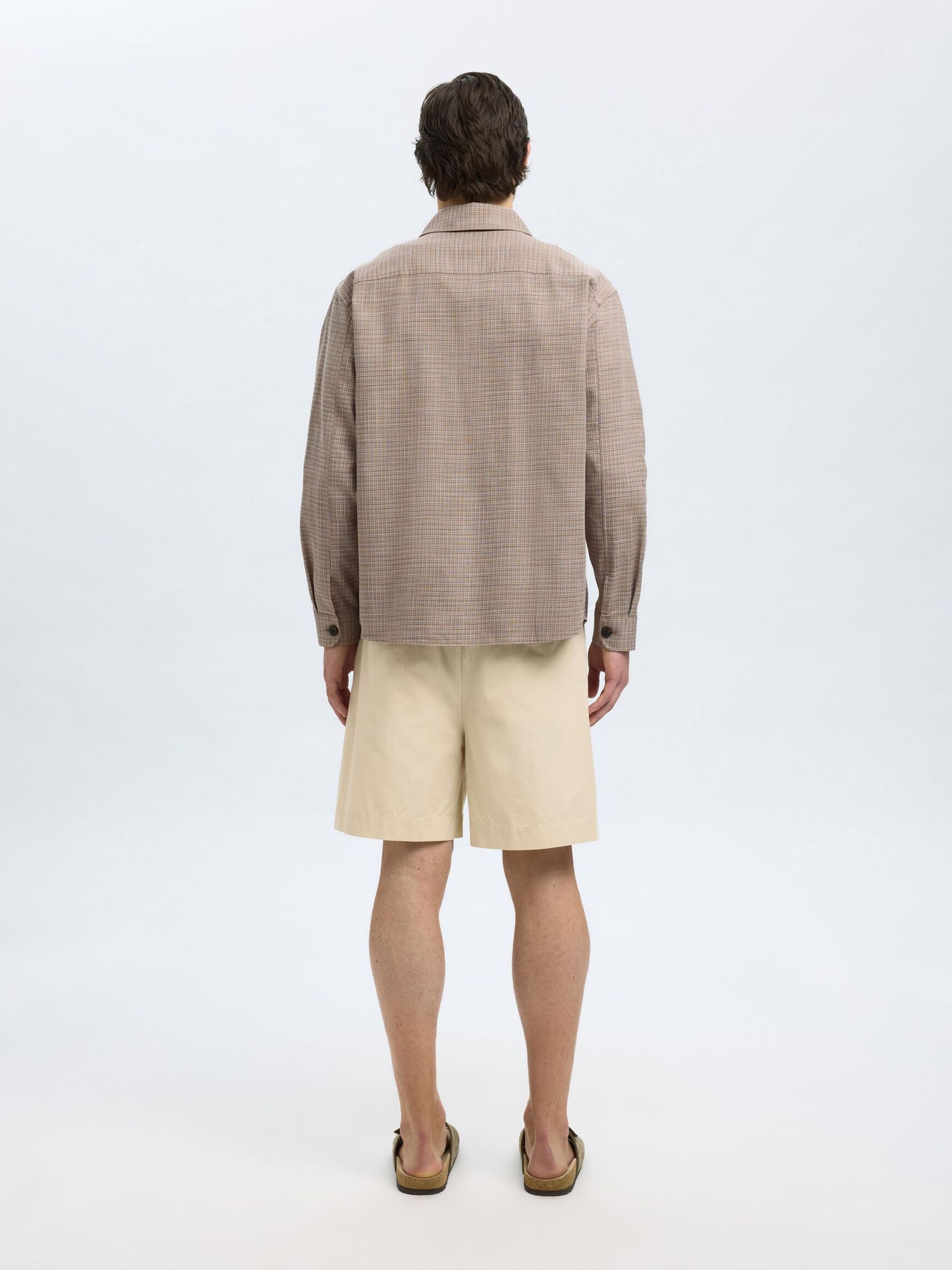 RELAXED FIT OVERSHIRT, Sand, highres