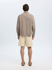 RELAXED FIT OVERSHIRT, Sand, highres