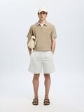 Selected HALF ZIP PLISSE POLO SHIRT, Pure Cashmere, highres - 16094291_PureCashmere_008.jpg