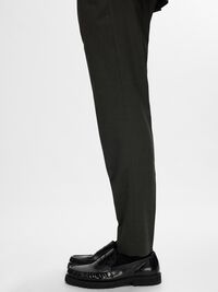 WOVEN WOOL BLEND TROUSERS, Rosin, highres