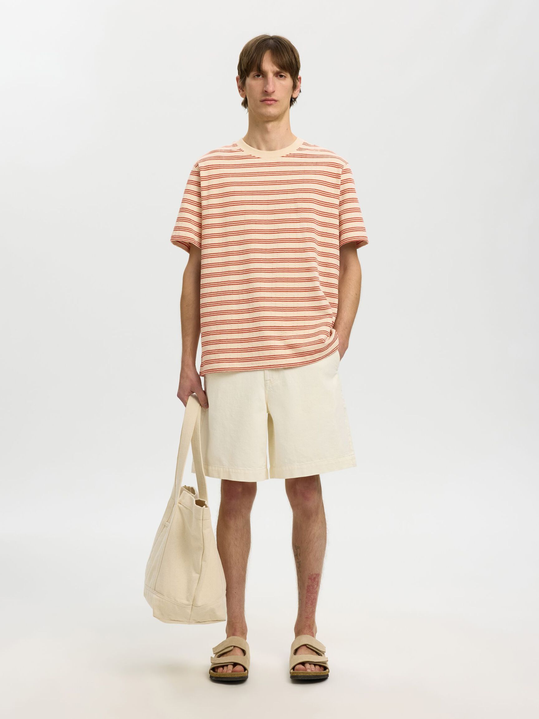 REGULAR FIT T-SHIRT, Birch, highres