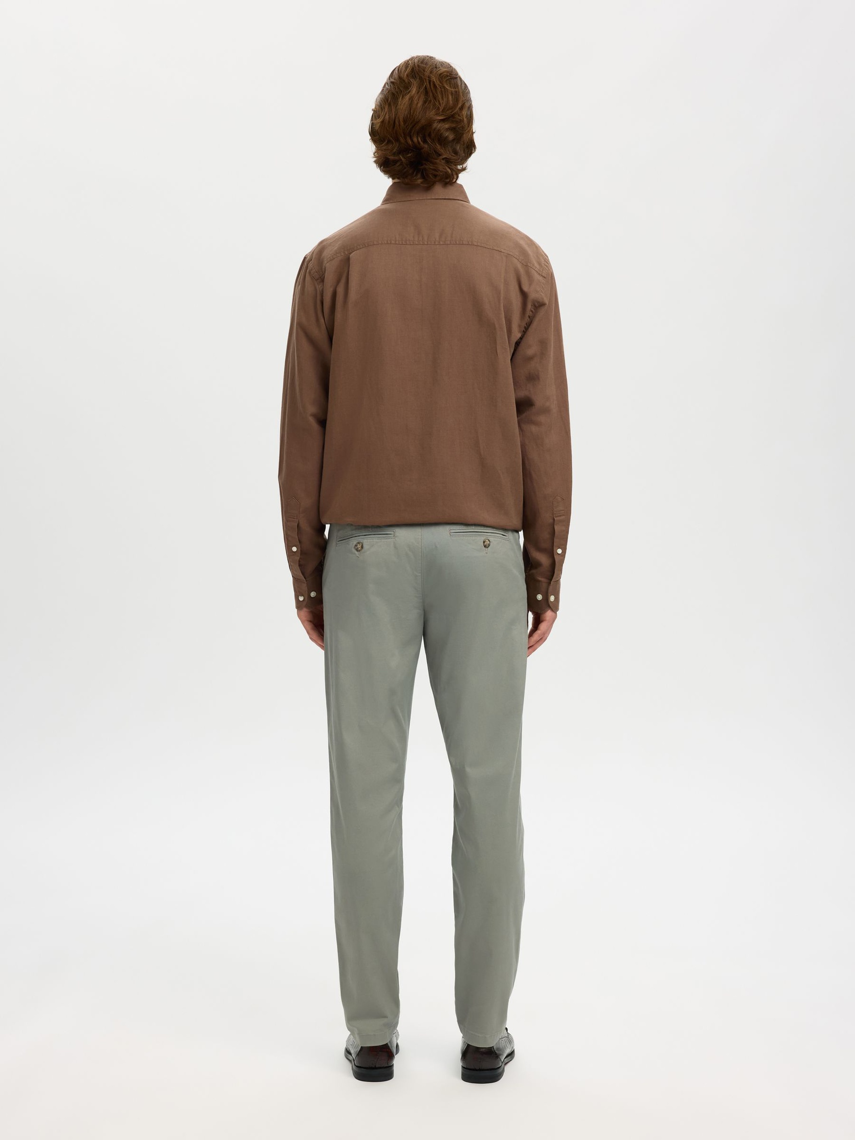 175 SLIM FIT FLEX CHINOS, Vetiver, highres