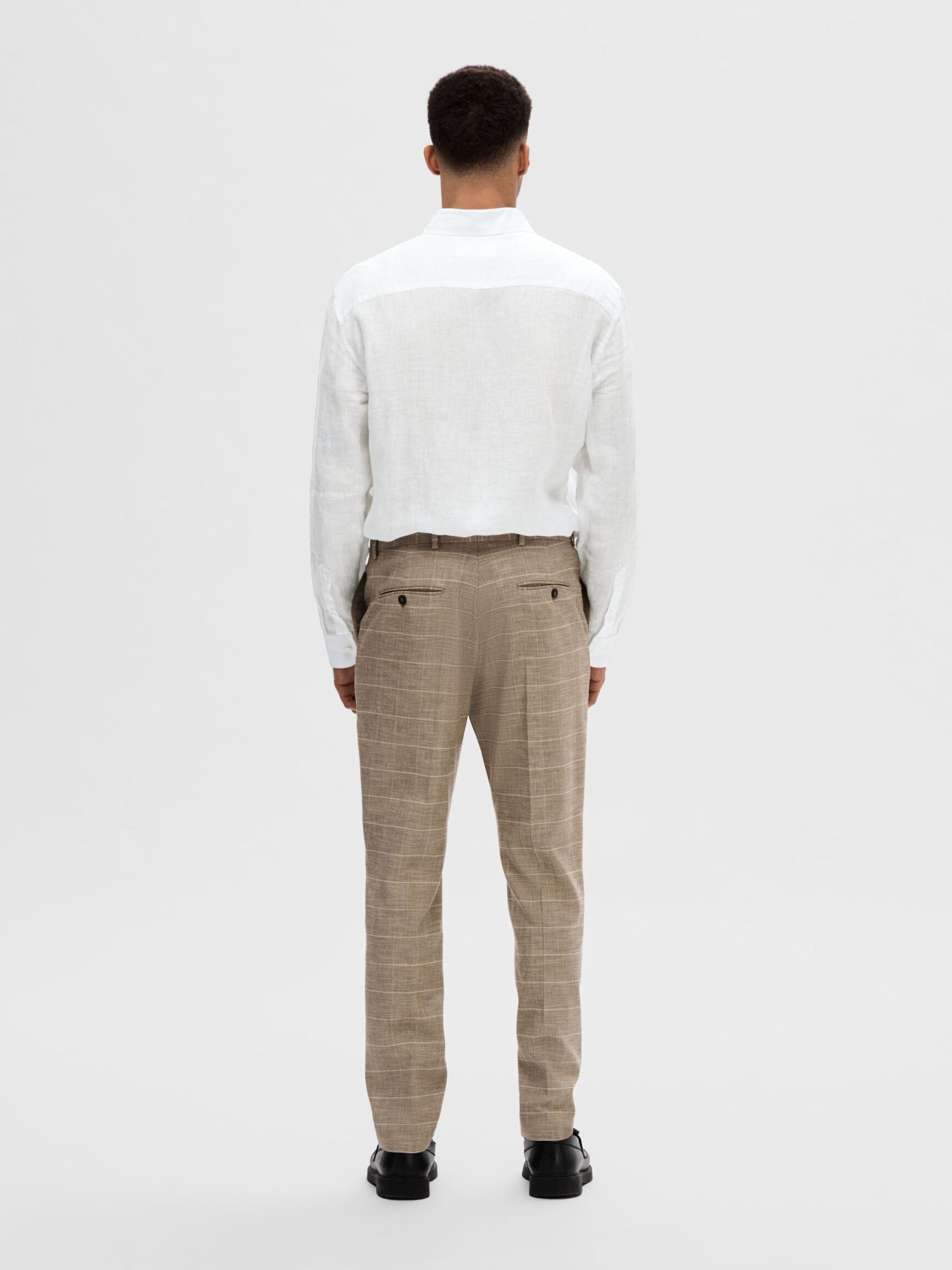 100% LINEN SHIRT, White, highres