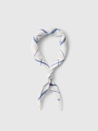 LINEN SCARF, Bright White, highres