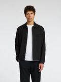 Selected TAILORED OVERSHIRT, Black, highres - 16096572_Black_003.jpg
