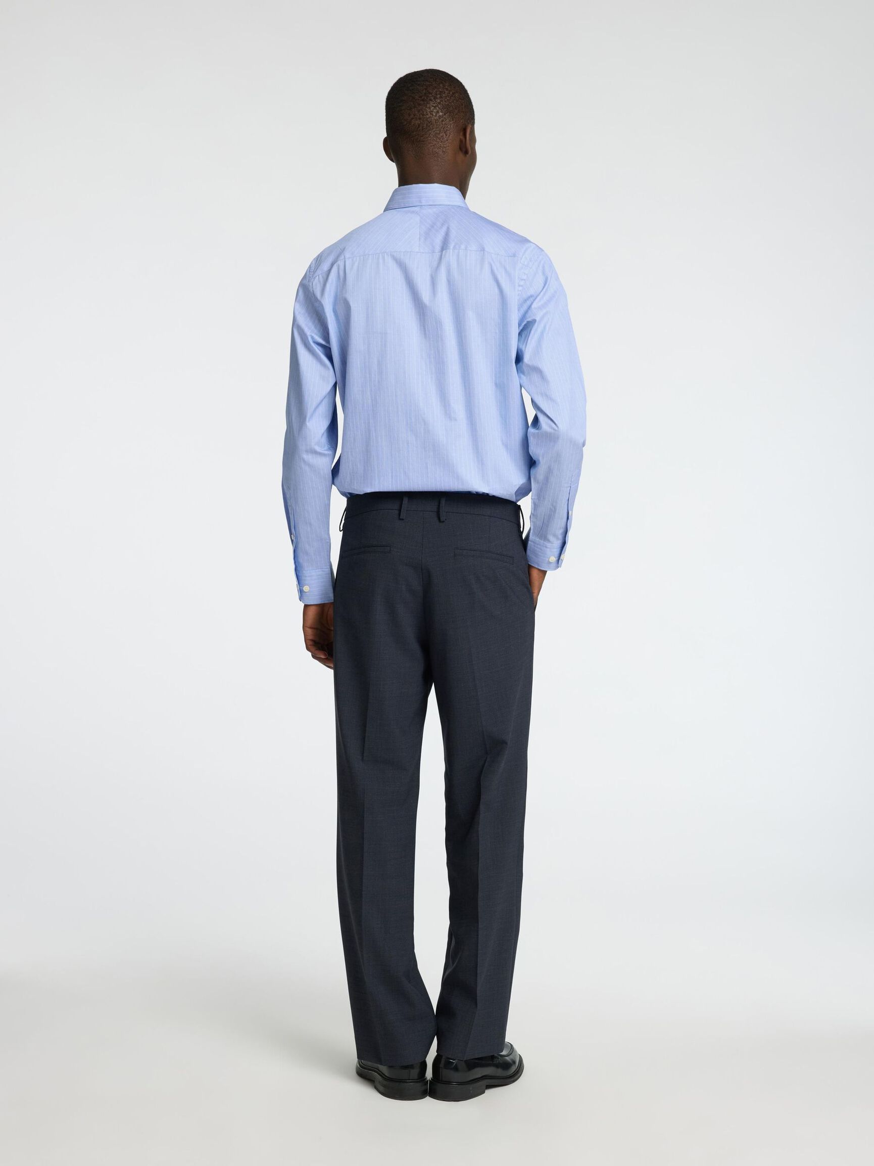 FORMELL SLIM FIT SKJORTE, Chambray Blue, highres