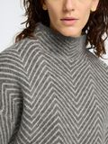 Selected HERRINGBONE WOOL BLEND JUMPER, Medium Grey Melange, highres - 16096952_MediumGreyMelange_1169756_006.jpg