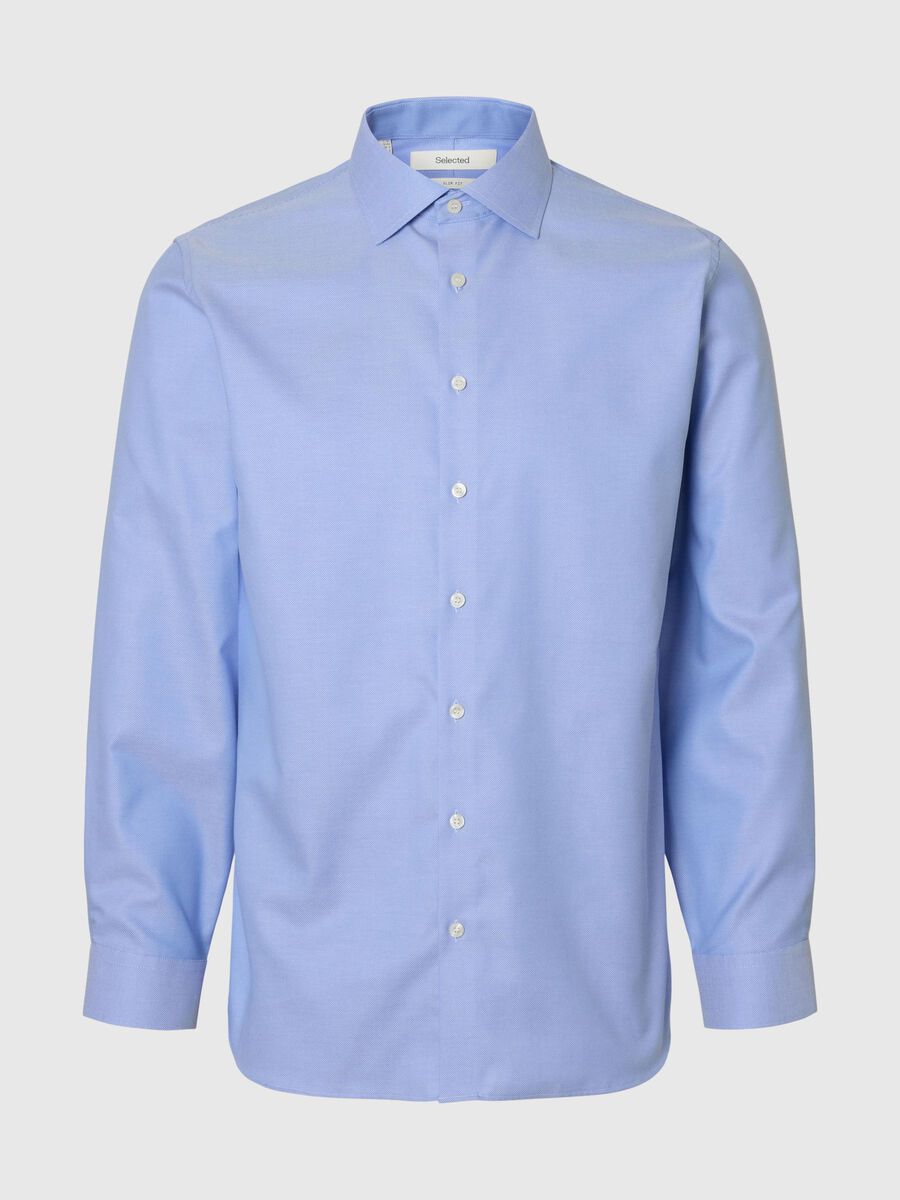 Selected 100% BAUMWOLL SLIM FIT HEMD, Light Blue, highres - 16096543_LightBlue_1159200_001.jpg