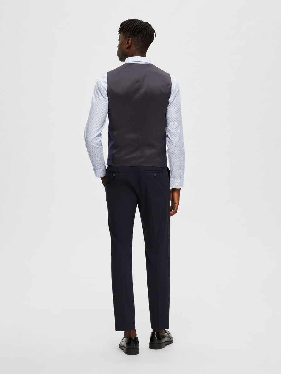 Selected VISCOSEMIX SLIM FIT GILET, Navy Blazer, highres - 16089406_NavyBlazer_004.jpg