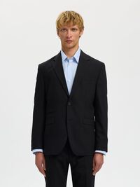 REGULAR FIT  BLAZER, Black, highres