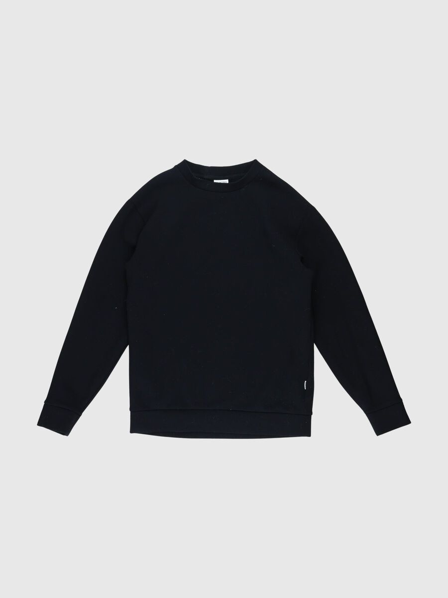 Selected VISCOSE BLEND SWEATSHIRT, Black, highres - 80000443_Black_001.jpg
