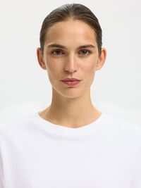 CLASSIC COTTON T-SHIRT, Bright White, highres