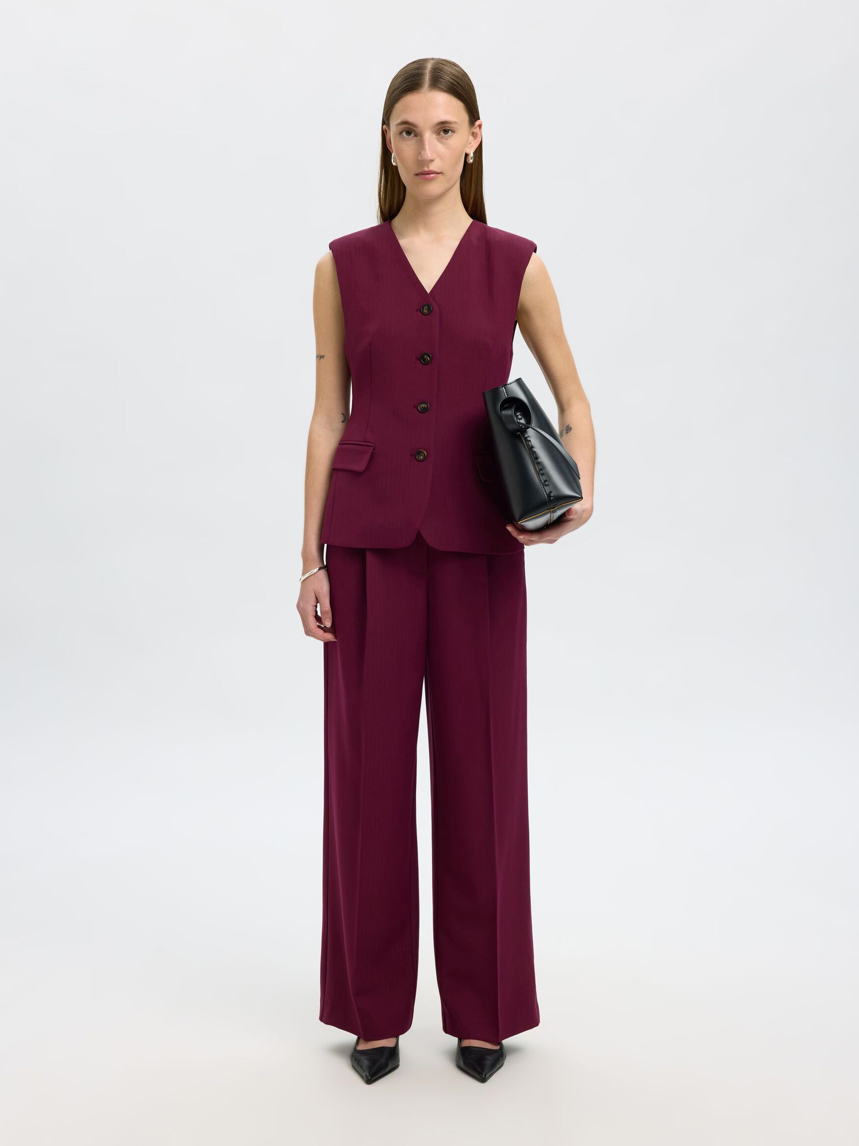 TAILORED WAISTCOAT, Fig, highres