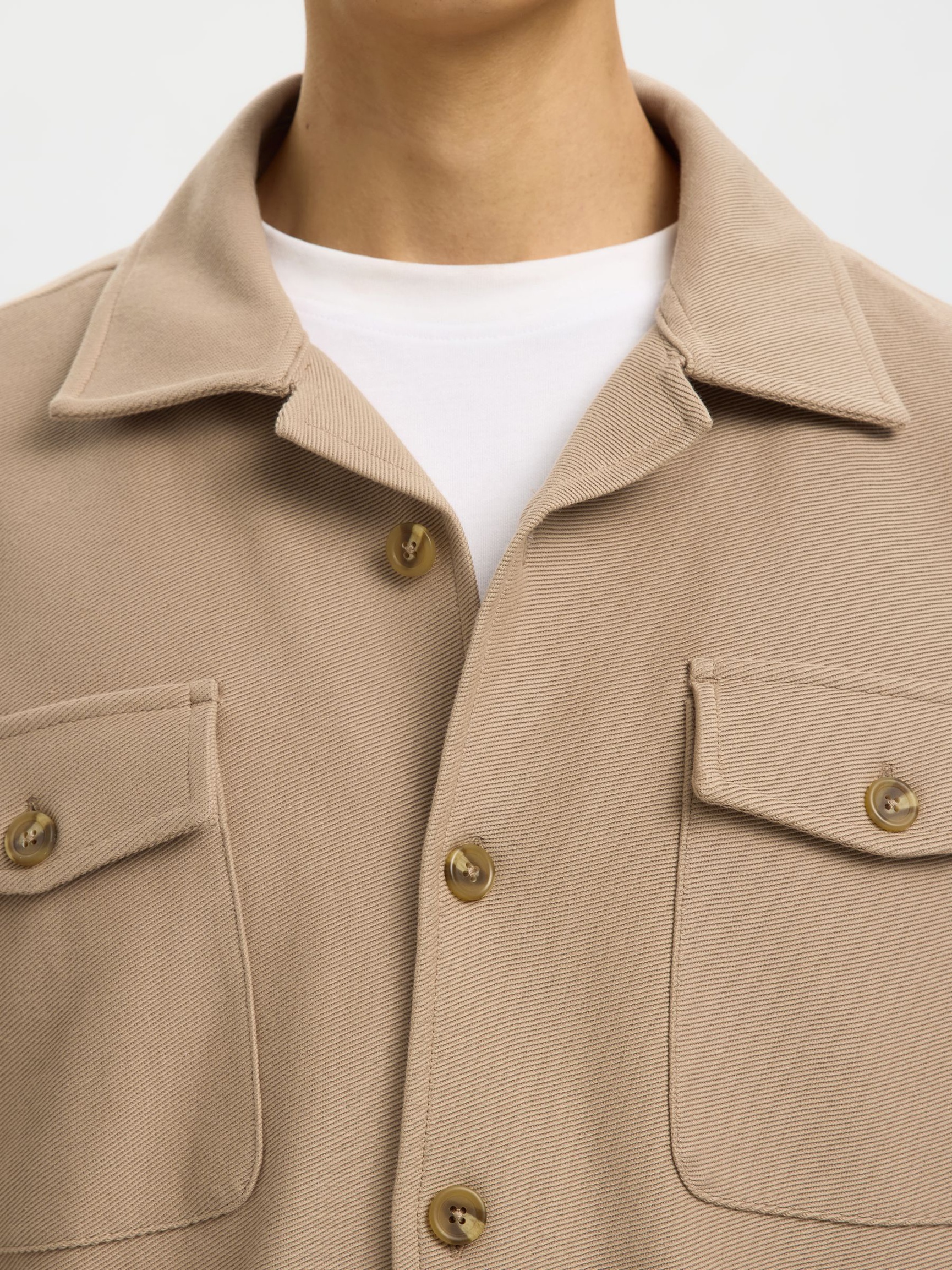 REGULAR FIT OVERSHIRT, Savannah Tan, highres