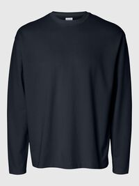 LOOSE FIT T-SHIRT MET LANGE MOUWEN, Sky Captain, highres