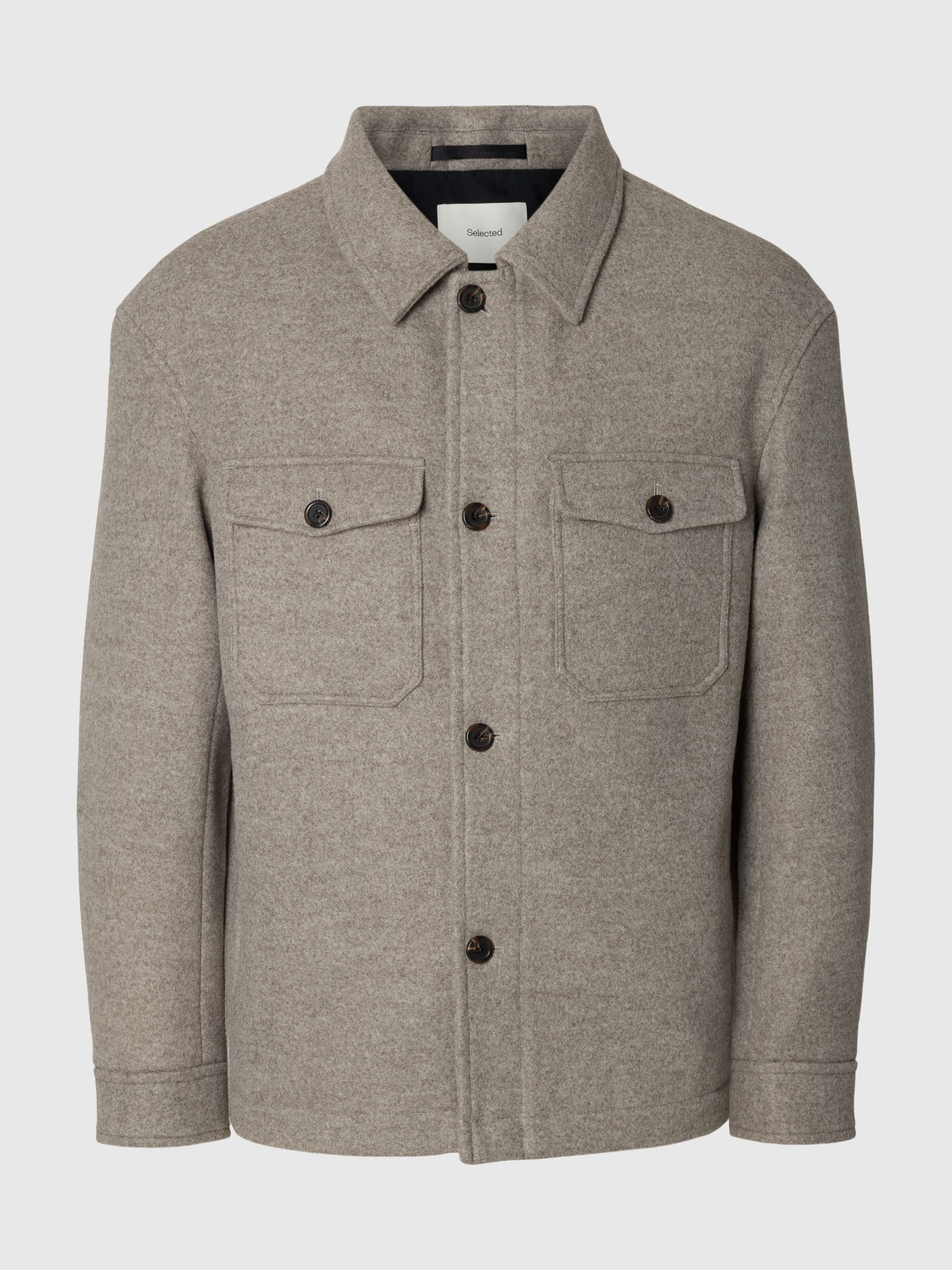 WOLLMIX SHACKET, Deep Taupe, highres