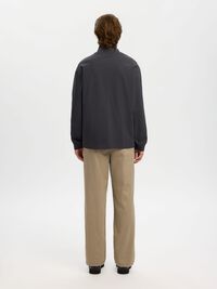 100% BOMULL LÅNGÄRMAD T-SHIRT, Asphalt, highres