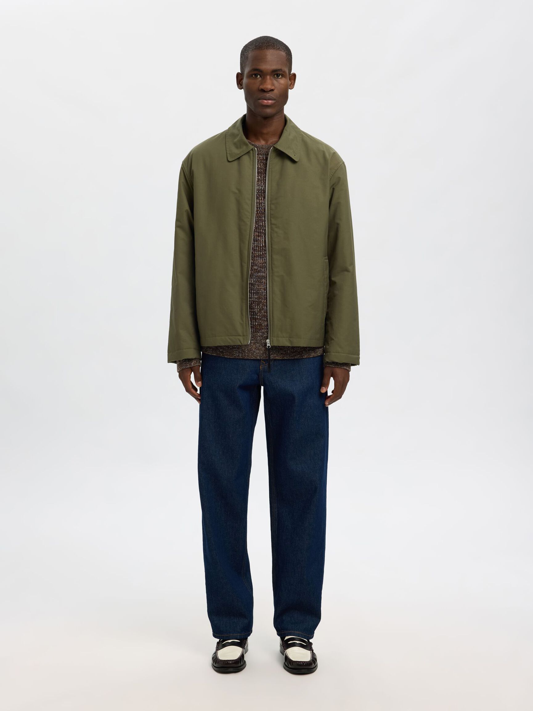 100% BOMULL STICKAD TRÖJA, Demitasse, highres