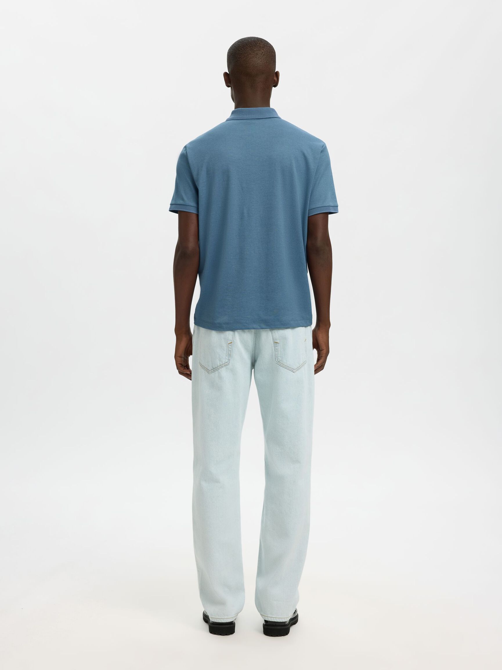 KOSZULKA POLO, Blue Mirage, highres