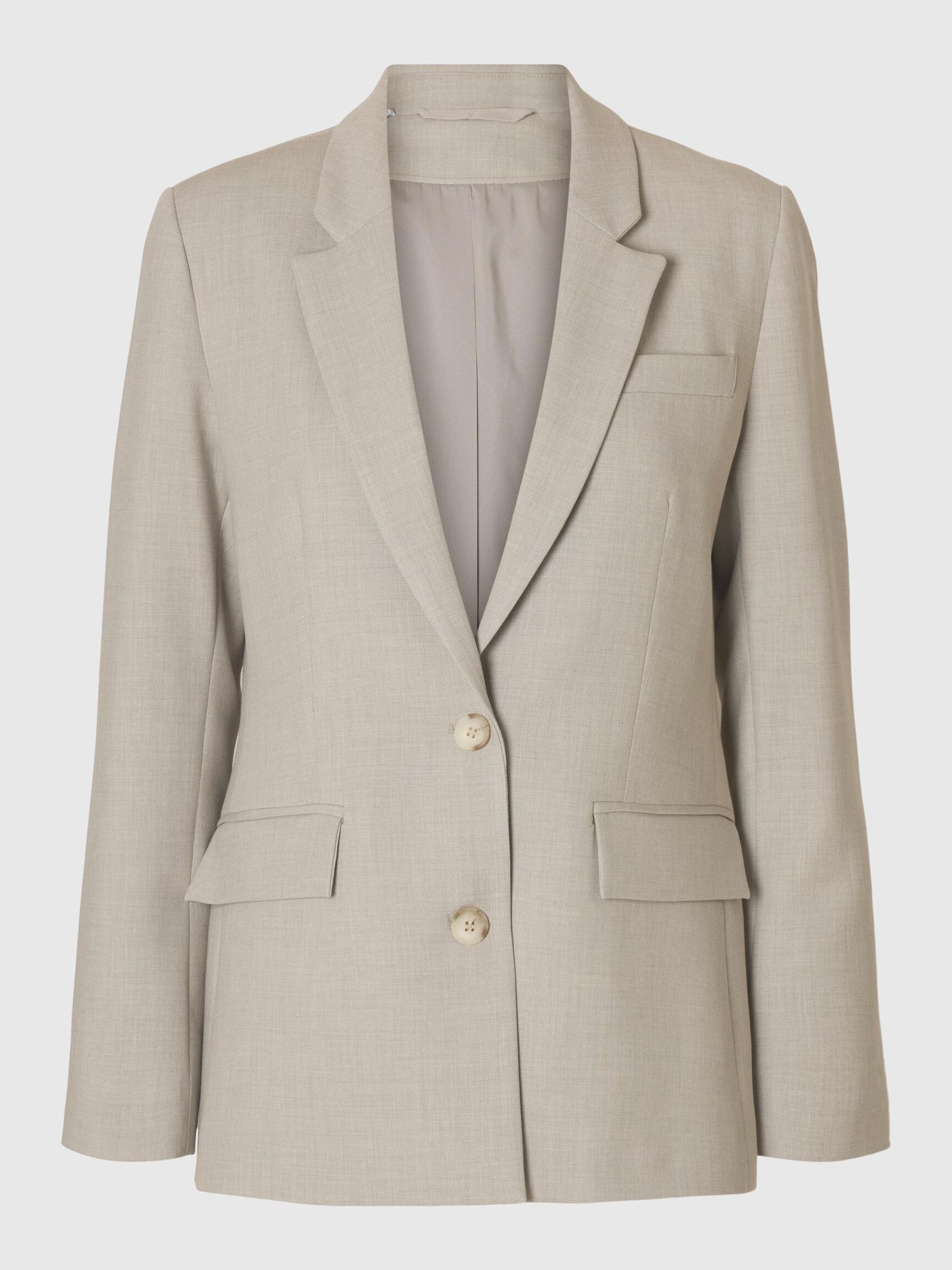 KLASSIEKE PASVORM BLAZER, Island Fossil, highres