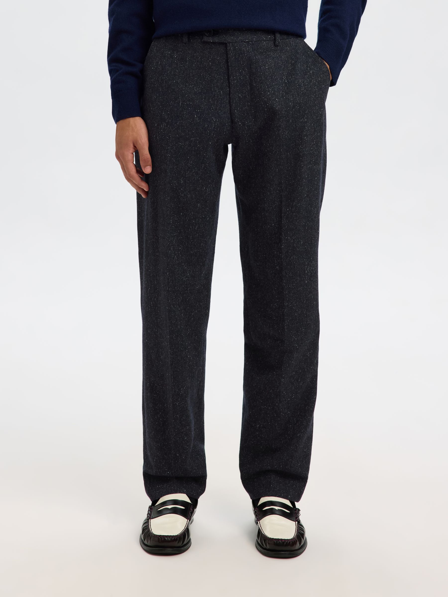 196 STRAIGHT LEG HOSE, Dark Navy, highres