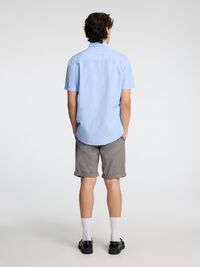 KLASSISK KORTÆRMET SKJORTE, Cashmere Blue, highres