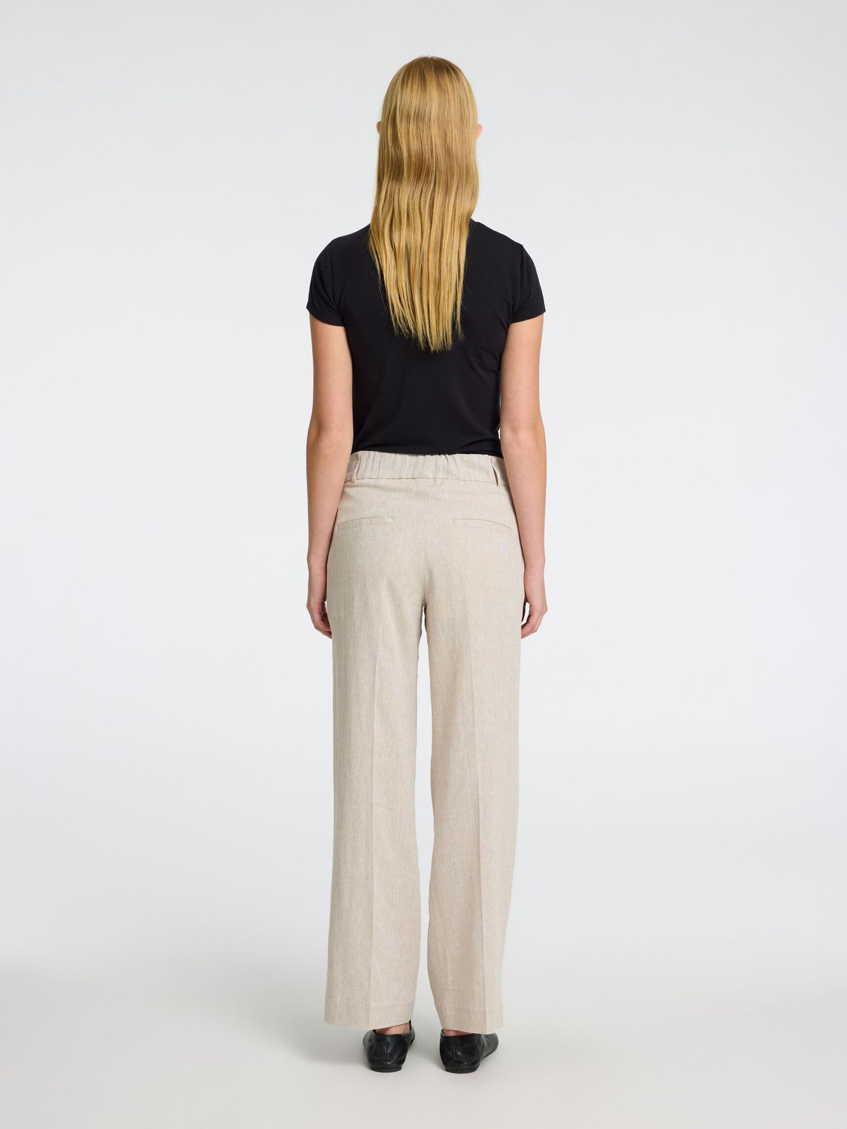 TAILORED WIDE-LEG TROUSERS, Nomad, highres