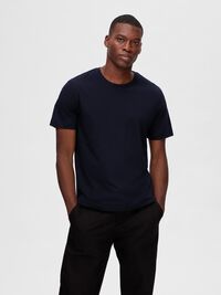 3-PACK COTTON T-SHIRT, Black, highres