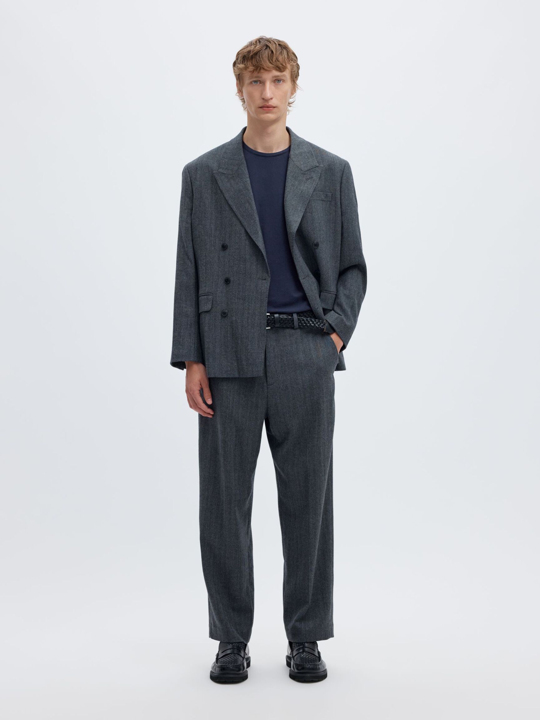 SHORT-SLEEVED T-SHIRT, Navy Blazer, highres