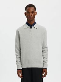 NEULEPUSERO PUOLIVETOKETJULLA, Light Grey Melange, highres