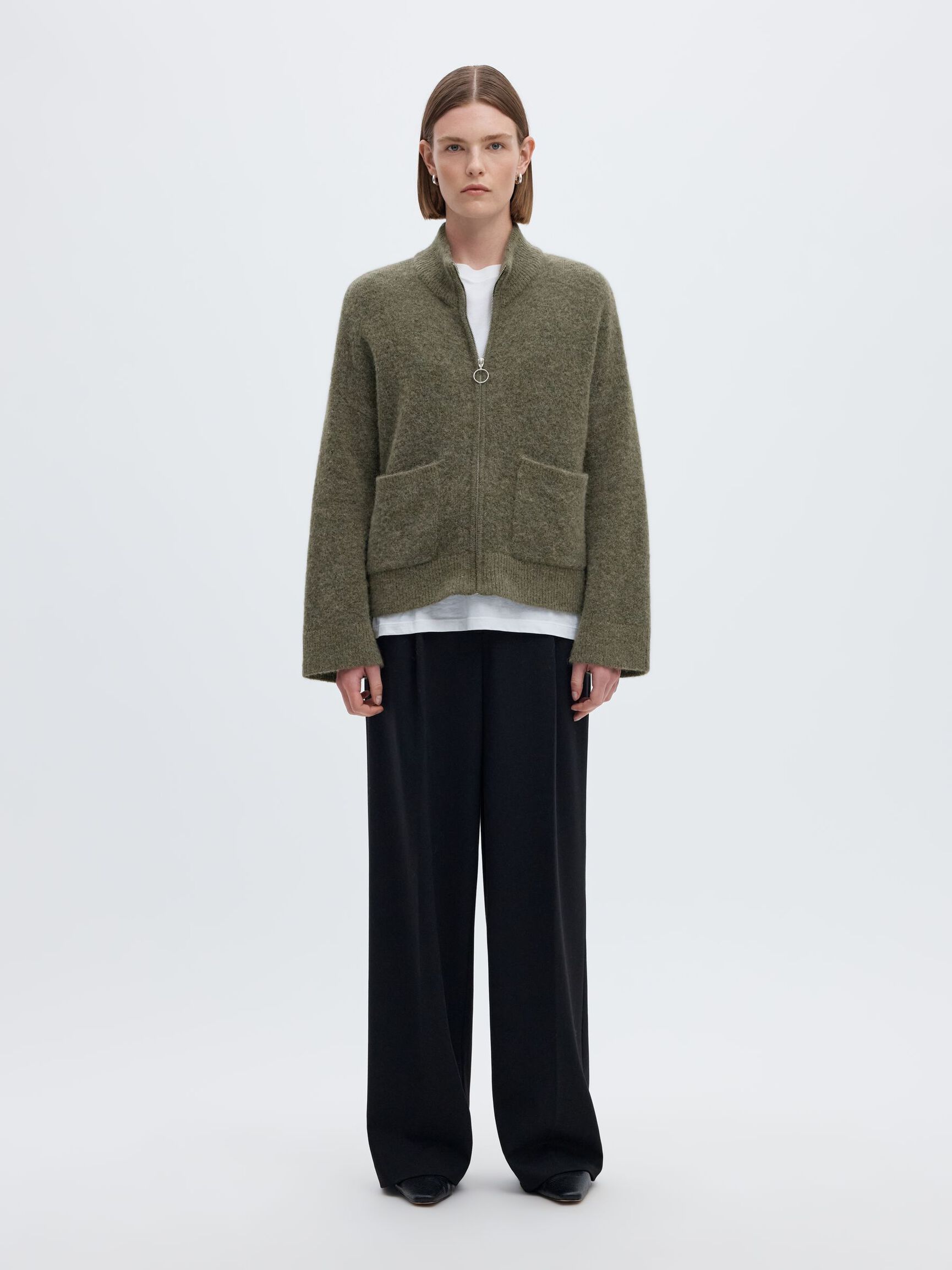 LAINE MÉLANGÉE CARDIGAN, Kalamata, highres