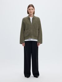 LAINE MÉLANGÉE CARDIGAN, Kalamata, highres