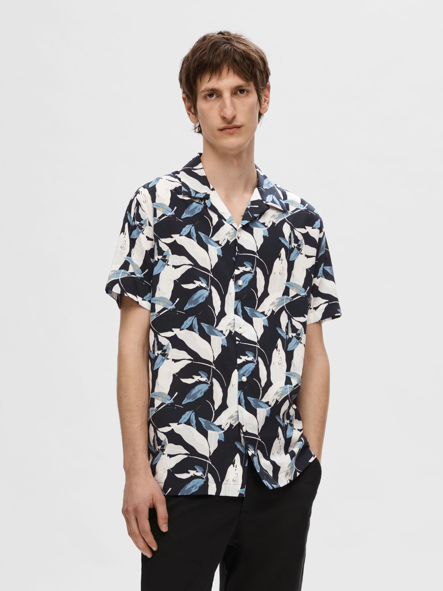 CUBAN COLLAR SHIRT, Sky Captain, highres