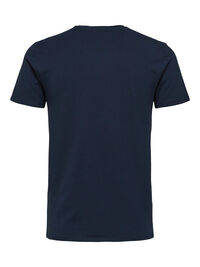 KORTÆRMET T-SHIRT, Navy Blazer, highres