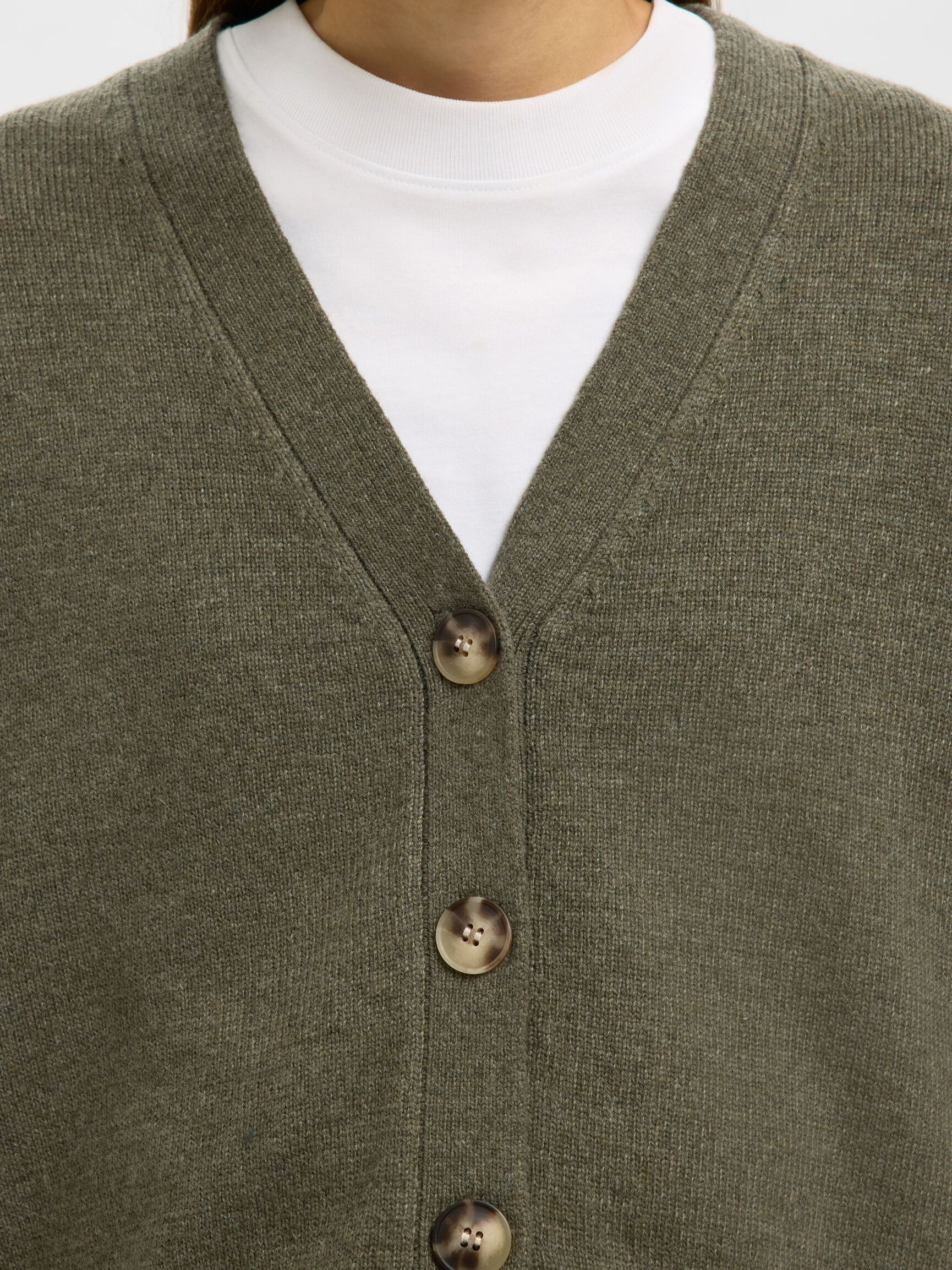 WOOL BLEND KNITTED CARDIGAN, Kalamata, highres