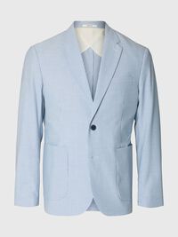 SEERSUCKER  BLAZER, Light Blue, highres