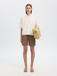 BAUMWOLL SHORTS, Coca Mocha, highres