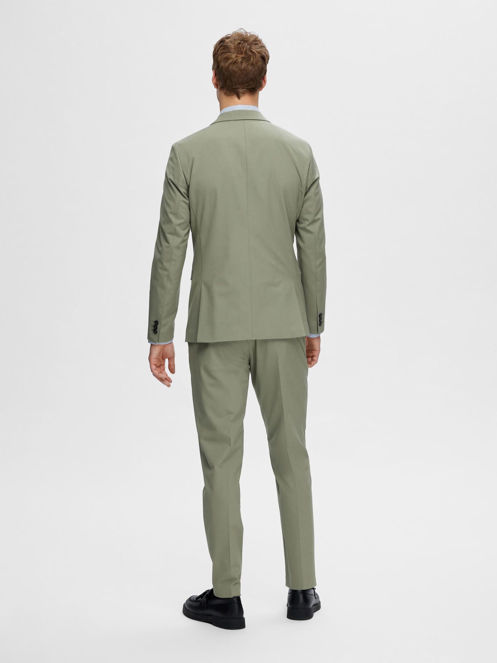 VISCOSE BLEND SLIM FIT BLAZER, Vetiver, highres