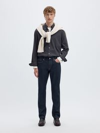 175 SLIM FIT JEANS, Dark Blue Denim, highres