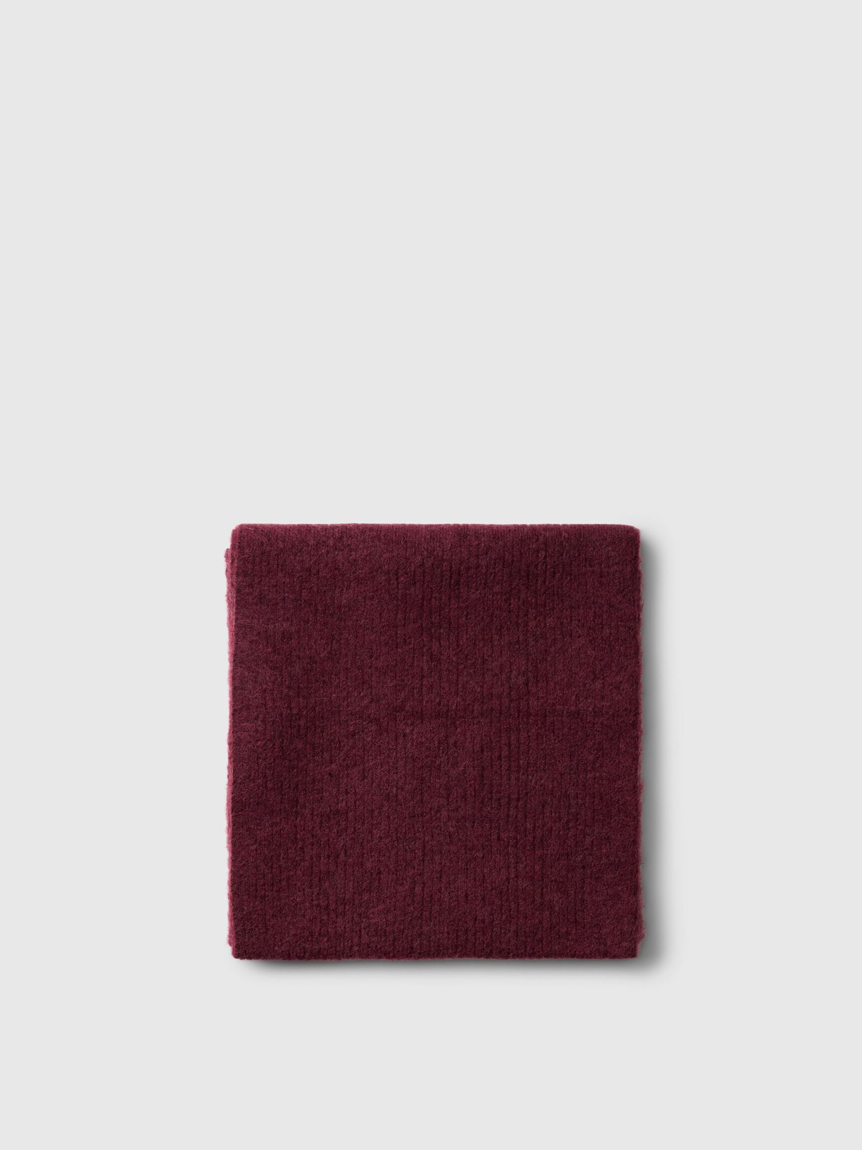 WOOL BLEND SCARF, Tawny Port, highres