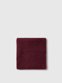 WOOL BLEND SCARF, Tawny Port, highres