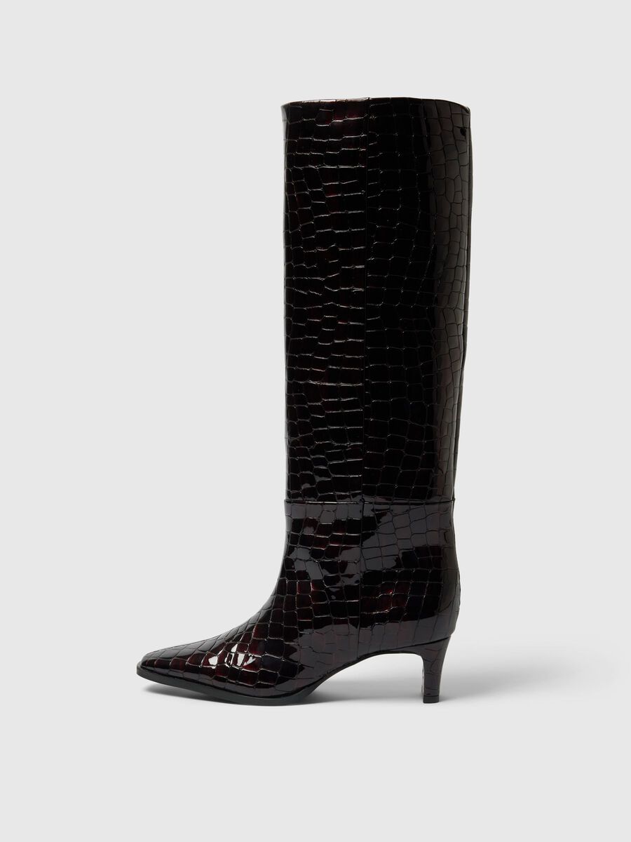 Product tile image - LEATHER HEELED BOOTS, Fig | 16098519_Fig_1233101