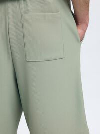 RIBBED SHORTS, Iceberg Green, highres