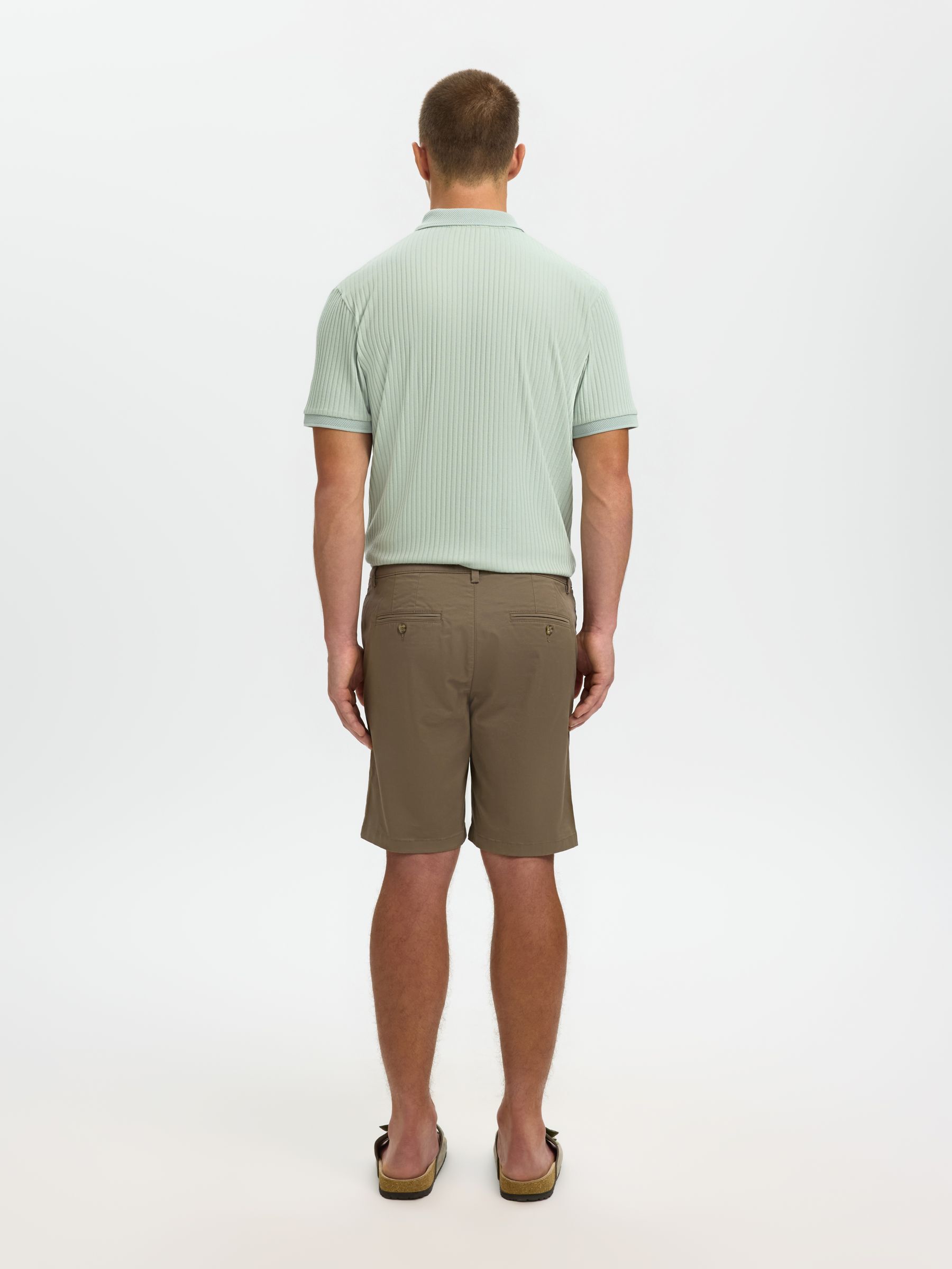 SLIM-FIT CHINOSHORTS, Morel, highres