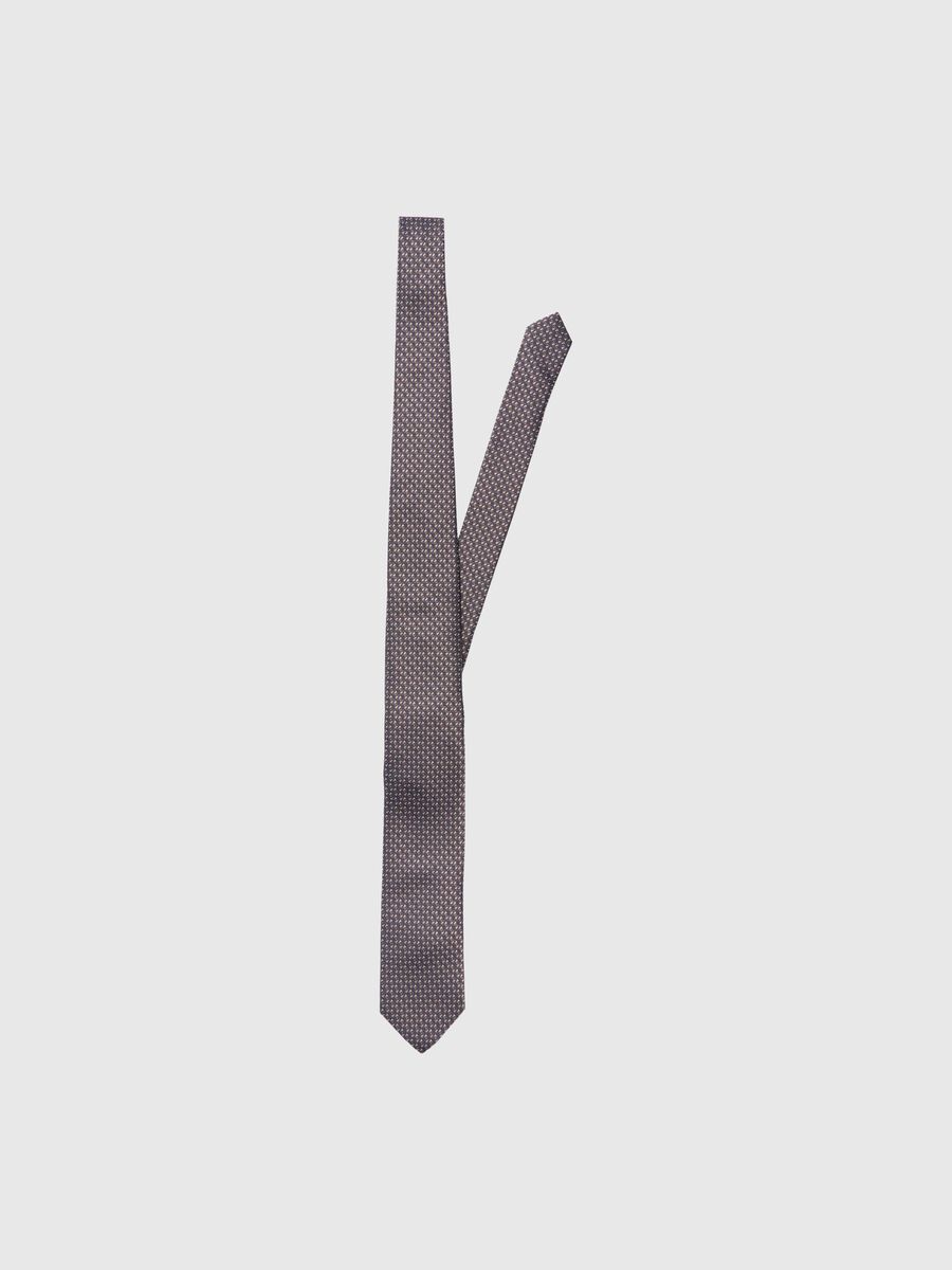 Selected WOOL BLEND TIE, Chocolate Torte, highres - 16095183_ChocolateTorte_1131444_001.jpg