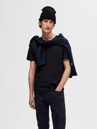 3-PACK COTTON T-SHIRT, Black, highres
