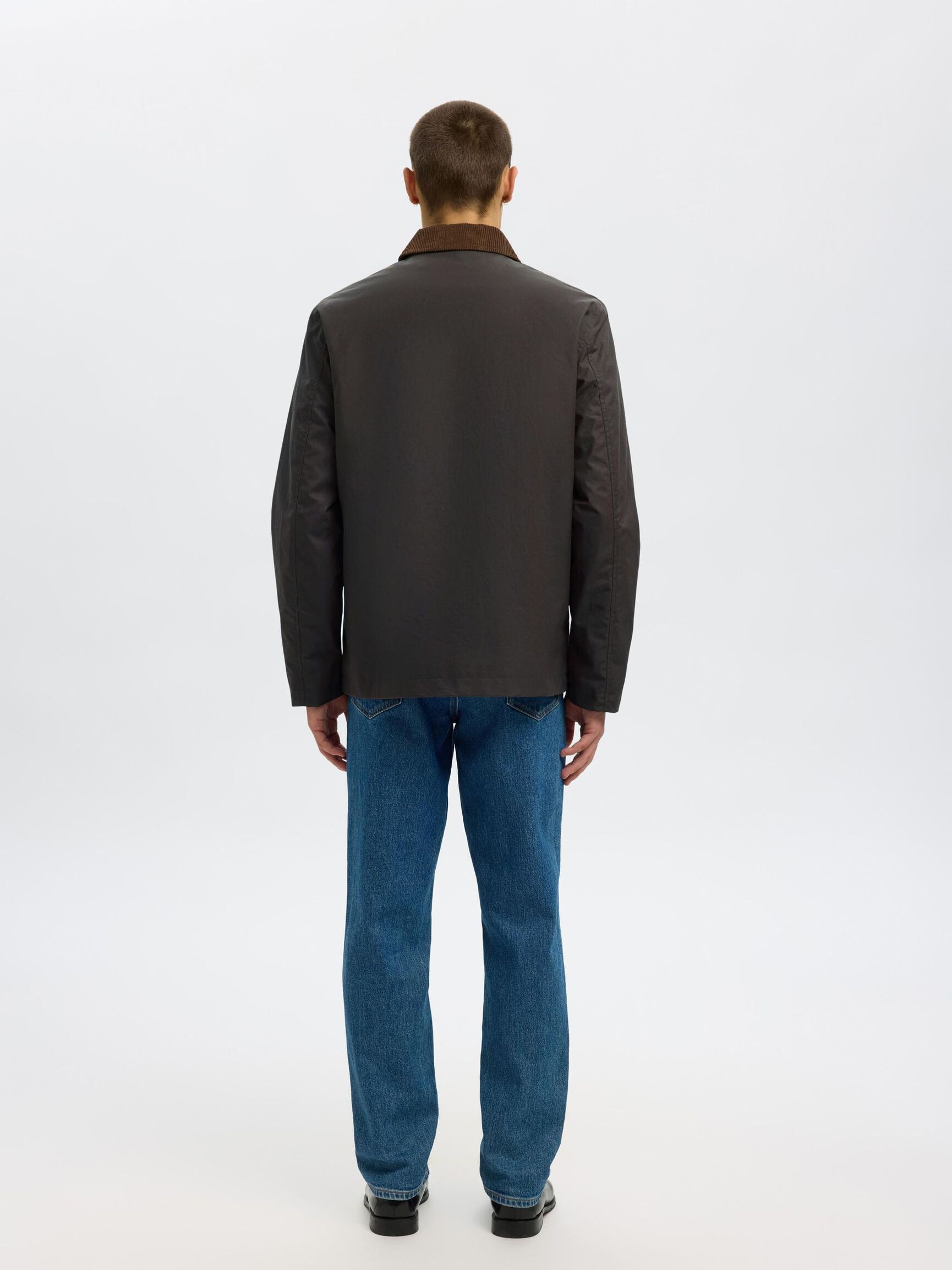 WAXED COTTON JACKET, Delicioso, highres